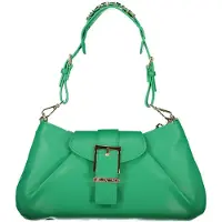 Mario Valentino Verde Polyurethan-Damentasche mit verstellbarem Schultergurt