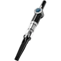 TurboTronic Akku-Handstaubsauger - TT-CT20 - kabellos, 15 kPa Saugkraft, extrem saugstark, mit Ladestation, beutellos, für Auto, Haushalt & Tierhaare schwarz/silber