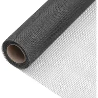 vidaXL Fliegengitter Fiberglas 80x1000 cm Schwarz