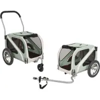 Blue Bird Fahrradanhänger Dog Mini 12" für Achsmontage schlamm/beige