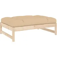 vidaXL Gartenhocker 120x80 cm Massivholz Kiefer