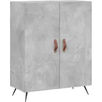vidaXL Highboard Betongrau 69,5x34x180 cm Holzwerkstoff