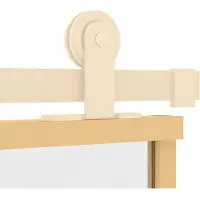 vidaXL Schiebetür Golden 90x205 cm ESG-Klarglas und Aluminium