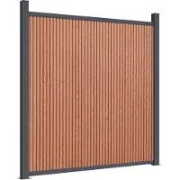 vidaXL Zaunelement Braun 1564x186 cm WPC