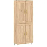 vidaXL Highboard Sonoma-Eiche 69,5x34x180 cm Holzwerkstoff