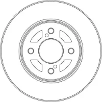 TRW Bremsscheibe DF6738, 1 Stück