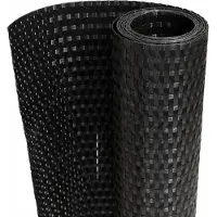 vidaXL Balkon-Sichtschutz Schwarz 300x80 cm Poly Rattan