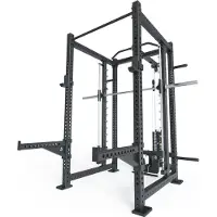 ATLETICA R8 Spectre Long | Power Rack | Smith Machine inklusive | inklusive Latzug - Weight Stack (Steckgewichte)