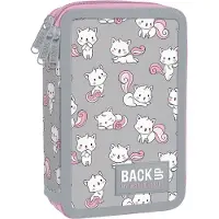 Derform Katze 3 Fach Federtasche gefüllt Federmäppchen Federmappe Mäppchen Kätzchen