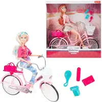 Toi-Toys Toi Toys Lauren Teenie-Puppe auf dem Fahrrad