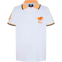 Polo Sylt Poloshirt in Weiß/ Orange | Gr.: 146/152