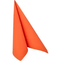 Papstar 8 X 20 Servietten "ROYAL Collection" 1/4-Falz 40 cm x 40 cm nektarine
