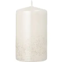 Papstar Stumpenkerze Safe Candle, bis zu 36 h, selbstlöschend, Ø 60 x H 100 mm, Paraffin, perlmuttweiß, 6 Stück
