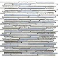 Premium Mosaic Glasmosaik platin 30x30 cm glanz MOSMIXPLATIN