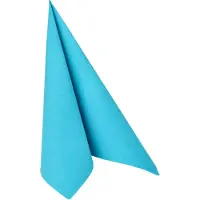 Papstar 20 Servietten "ROYAL Collection" 1/4-Falz 40 cm x 40 cm Türkis