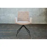 KAWOLA Stuhl NEW CHARME Drehstuhl Esszimmersessel Cord taupe