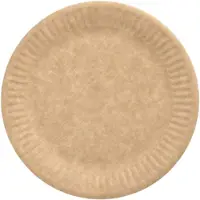 Papstar Teller, Pappe "pure" rund Ø 15 cm braun, 25 x 20 Stück 500 Stück