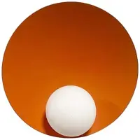 Bamyum Pendelleuchte I Wandleuchte I Wohnzimmer, Ø40 cm Hängelampe, Esstisch Vintage , Wandlampe Badezimmer, Pendelleuchte Deckenleuchte Metall Orange