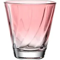 Leonardo Gläser-Set "Trinkglas, TWIST, 215 ml, 4er-Set", rot, H:9cm Ø:8,5cm, Glas, Trinkgefäße, Gläser-Set, Whiskybecher, spülmaschinengeeignet
