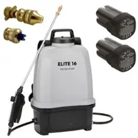 Volpi ORIGINALE Elektrischer Akku-Sprüher 16L 8 Bar 2 Lithium-Batterien Ladegerät Gemüse Dach