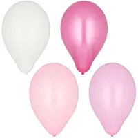 Papstar Luftballons Ø 25 cm farbig sortiert "Pink-Mix" 80 Stück
