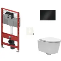 SAT TECE Wand-WC Set für Vorwandmontage + Brevis WC SIKOTS3W4