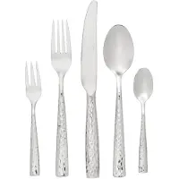 Novel Besteckset 30-teilig aus Edelstahl, glatte Oberfläche, langlebig und pflegeleicht