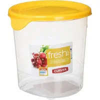 Keter CURVER Fresh & Go Fresh & Go Rund, Transparent/Orange, 10,5x10,5x10,5x10,5 cm (182249)