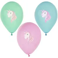 Papstar Luftballons Ø 29 cm farbig sortiert "Unicorn" 72 Stück