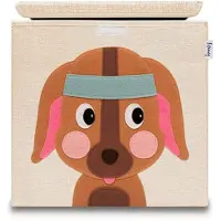 Lifeney Aufbewahrungsbox mit Deckel Hund dunkel, 33 x 33 x 33 cm | Gr.: onesize