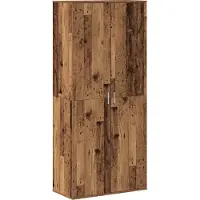 vidaXL Hochschrank mit Regal Altholz 80 x 39 x 178 cm Holzwerkstoff