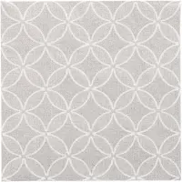Papstar Servietten "ROYAL Collection" 1/4-Falz 40 cm x 40 cm grau "Circle Flowers", 8 x 20 Stück 160 Stück