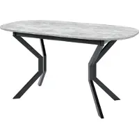 Masseno ESSTISCH VITO M 150 cm - 190 cm / 80 cm x 77 cm Ausziehbar Esszimmertisch, Küchentisch, Ovaler Tisch, Modern Design