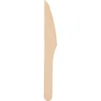 Papstar Messer Holz "pure" 16 cm 1000 Stück