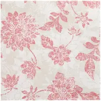 Papstar Servietten "ROYAL Collection" 1/4-Falz 40 cm x 40 cm bordeaux "Flowers", 8 x 20 Stück 160 Stück