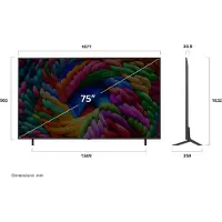 LG NanoCell AI 75NANO90A6B, 190,5 cm (75"), 3840 x 2160 Pixel, NanoCell, Smart-TV, WLAN, Schwarz