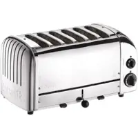Gastronoble Dualit Toaster 60144 - Edelstahl - 6 Schlitze - für Scheiben bis 12 x 14cm