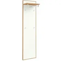 Möbel Kraft Garderobenpaneel Tiba , weiß , Holzwerkstoff , Maße (cm): B: 44 H: 183 T: 29.0