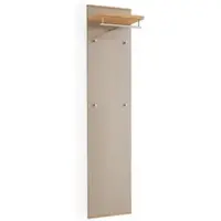Möbel Kraft Garderobenpaneel Longo , beige , Holzwerkstoff , Maße (cm): B: 42 H: 183 T: 27.0