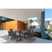 Natur24 Auszugstisch Gartentisch Pelagius 83-166 x 80 x 75 cm Aluminium
