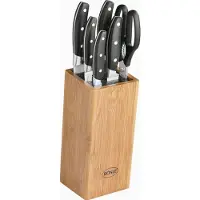 Rösle Bambus Messerblock Cuisine bestückt (7-tlg.)