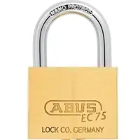 ABUS AV-Vorhangschloss 75/50 5 Schl., Messing massiv