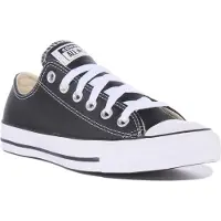 Converse Chuck Taylor All Star Ox Schnürung Leder Turnschuhe Schwarz – undefined / Schwarz