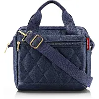 Reisenthel Umhängetasche Allrounder Cross Bag Rhombus Midnight Gold dunkelblau