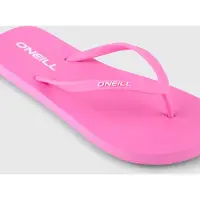 O'Neill Zehentrenner "PROFILE SMALL LOGO SANDALS", Damen, Gr. 40, pink (electric fuschia), Synthetik, Schuhe Zehentrenner, sportlicher Stil, Sommerschuh, leicht profilierte Gummilaufsohle