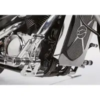 Falcon Round Style Fußrastenanlage +12cm für Suzuki M 800 Intruder Unisexanthrazit130 - Motorradteile - Anbauteile