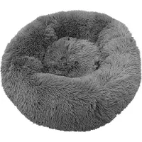 Nobby Hundebett Kuscheldonut Esla grau, Maße: Ø 90 x 29 cm