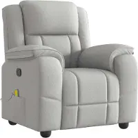 vidaXL Massagesessel Wolkengrau Stoff