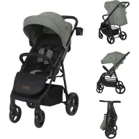 Novi Grande Go Buggy – ab Geburt bis 22 kg – XL-Sonnenverdeck – 5-Punkt-Gurt – komfortabel & kompakt