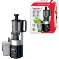 Klausberg Slow Juicer 180W für Obst und Gemüse KALTPRESSE KB-7871